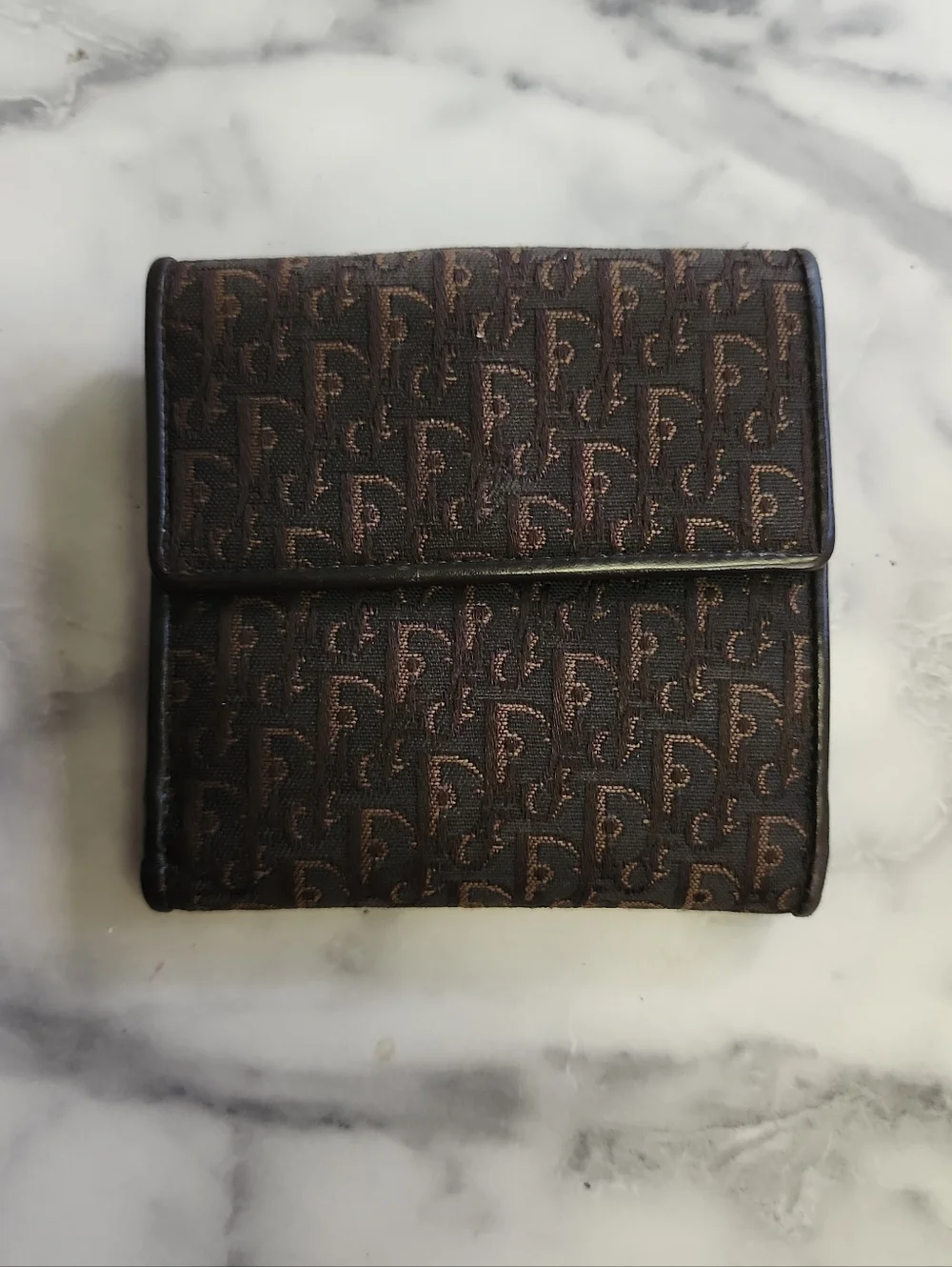 Authentic Vintage Dior Trotter Canvas Bifold Wallet - Picture 2 of 9